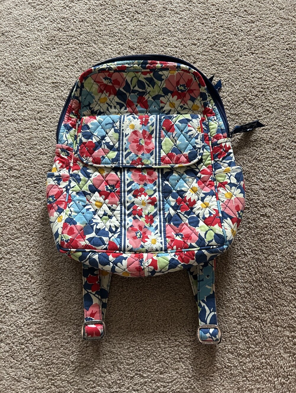 Vera Bradley Backpack Brightly Flowered Small